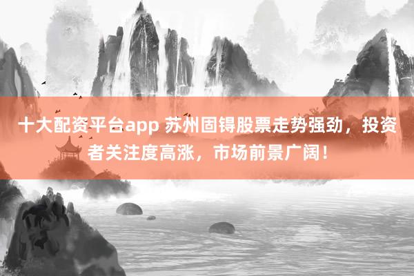 十大配资平台app 苏州固锝股票走势强劲，投资者关注度高涨，市场前景广阔！