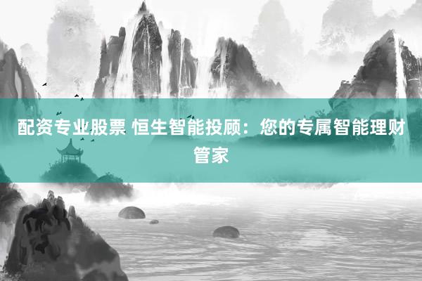 配资专业股票 恒生智能投顾：您的专属智能理财管家