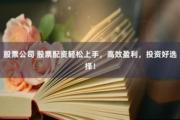 股票公司 股票配资轻松上手，高效盈利，投资好选择！