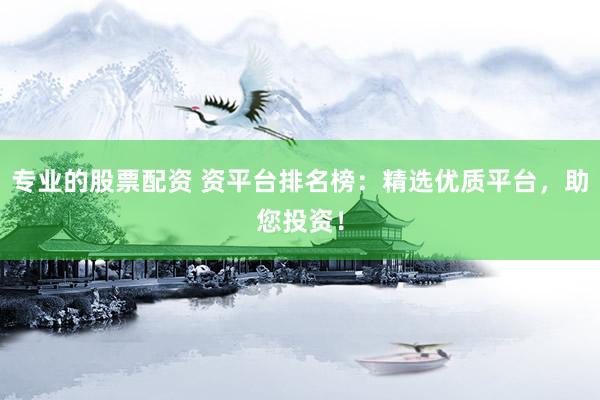 专业的股票配资 资平台排名榜：精选优质平台，助您投资！