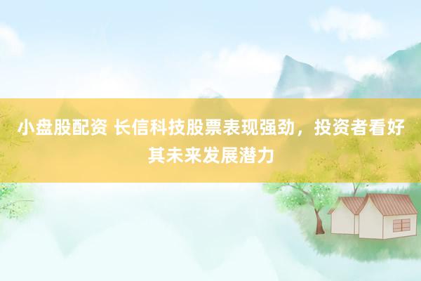 小盘股配资 长信科技股票表现强劲，投资者看好其未来发展潜力