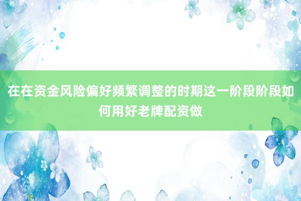 在在资金风险偏好频繁调整的时期这一阶段阶段如何用好老牌配资做
